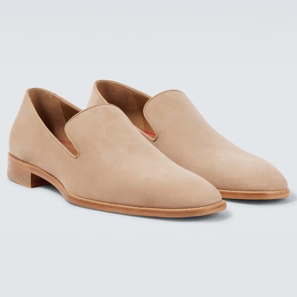 Christian Louboutin DANNY FLEX FLAT Mens Venetian Nubuck Loafers Shoes main image 14